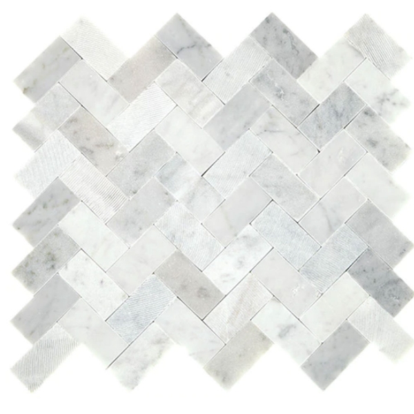 Picture of Daltile - Minute Mosaix Herringbone Carrara White