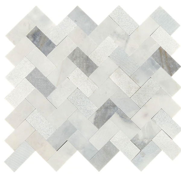 Picture of Daltile - Minute Mosaix Herringbone Stormy Mist