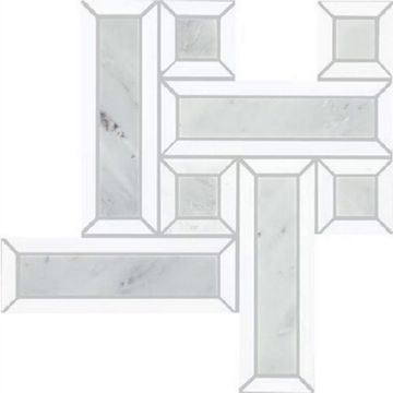 Picture of Daltile - Gamma Basketweave Mosaic Mystic Blend