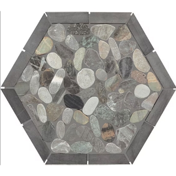 Picture of Daltile - Pebble Oasis Framed Hexagon Coastal
