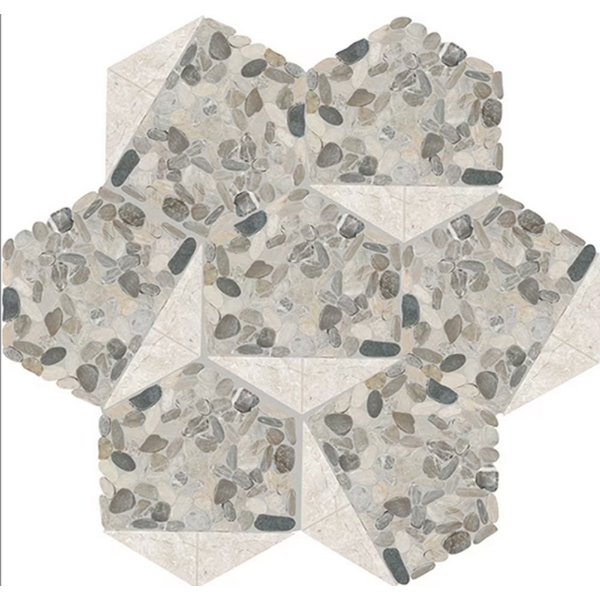 Picture of Daltile - Pebble Oasis Tri-Hex Coal