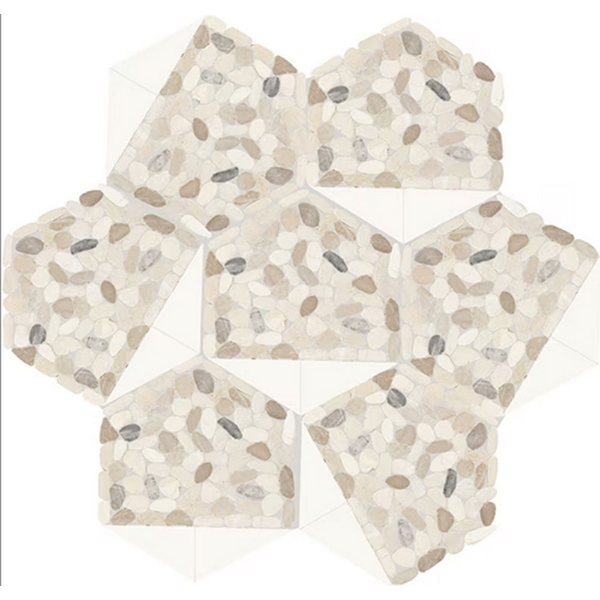 Picture of Daltile - Pebble Oasis Tri-Hex Seashell