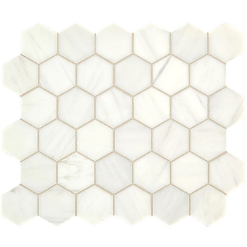 Picture of Daltile - Marble 2 Hex Mosaics Honed Contempo White