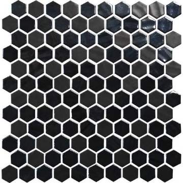 Picture of Daltile - Uptown Glass Hexagon Ebony Wall