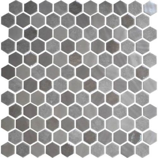 Picture of Daltile - Uptown Glass Hexagon Frost Moka Wall