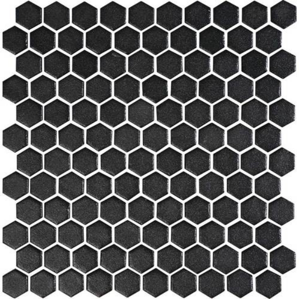Picture of Daltile - Uptown Glass Hexagon Ebony Matte