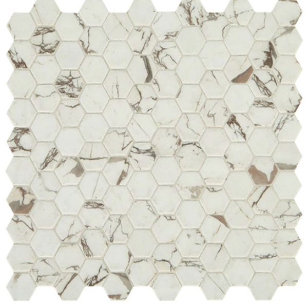 Picture of Daltile - Uptown Glass Hexagon Posh Sparkler