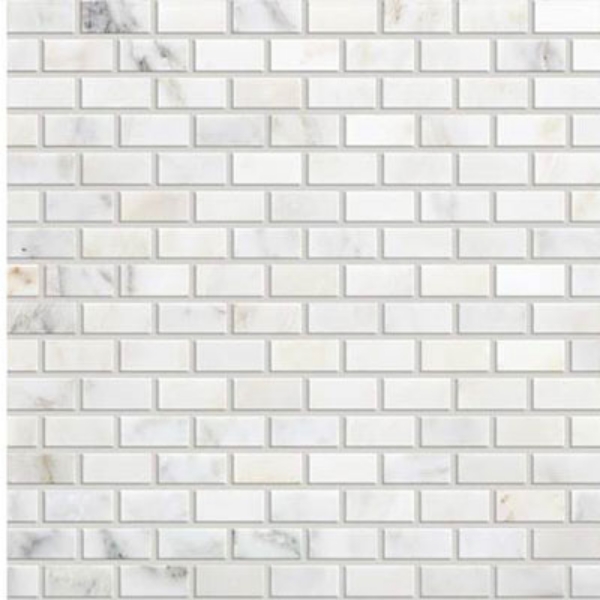 Picture of Daltile - Marble Brick Joint Mosaic First Snow Elegance