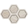 Picture of Daltile - Limestone Hexagon Mosaic 6 Inch Chenille White