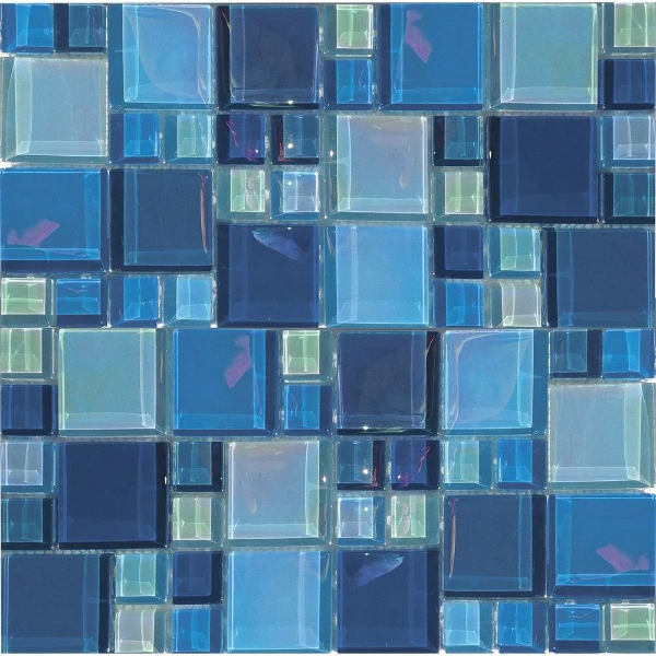 Picture of Tesoro - Lux Aqua Random Mosaic Bazaar