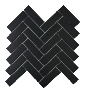 Picture of Adex USA - Rectangle Herringbone Matte Black