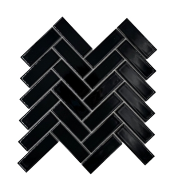 Picture of Adex USA - Rectangle Herringbone Black