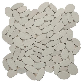 Picture of Tesoro - Ocean Stones Sliced Mosaic White