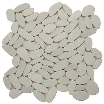 Picture of Tesoro - Ocean Stones Sliced Mosaic White