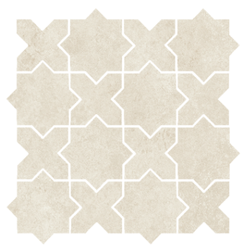 Picture of Tesoro - Solida Star Cross Mosaic Ivory