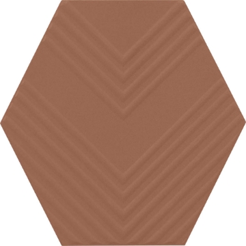 Picture of Marazzi - Rhyme and Reason Hexagon Warm Terracotta