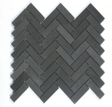 Picture of Elysium - Herringbone Mosaic Basalt