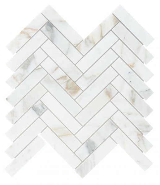 Picture of Elysium - Herringbone Mosaic Calacatta Gold Polished