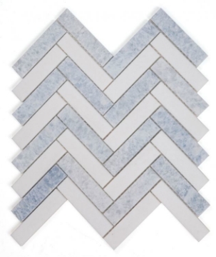 Picture of Elysium - Herringbone Mosaic Crystal Ocean