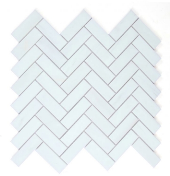 Picture of Elysium - Herringbone Mosaic Dolomite Polished
