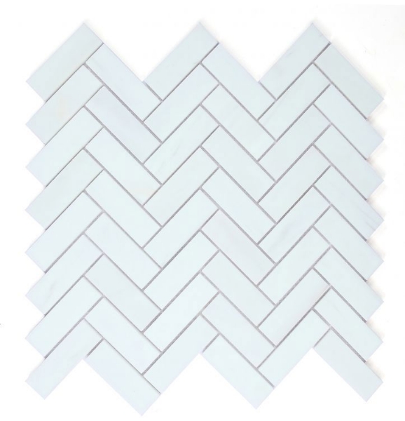 Picture of Elysium - Herringbone Mosaic Dolomite Polished
