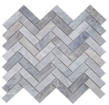 Picture of Elysium - Herringbone Mosaic Italian Grey
