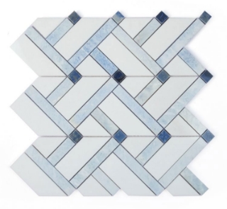 Picture of Elysium - Herringbone Mosaic Royal Sapphire