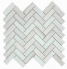 Picture of Elysium - Herringbone Mosaic Wooden White