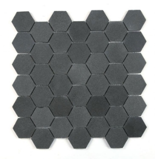 Picture of Elysium - 2 x 2 Hexagon Mosaic Basalt