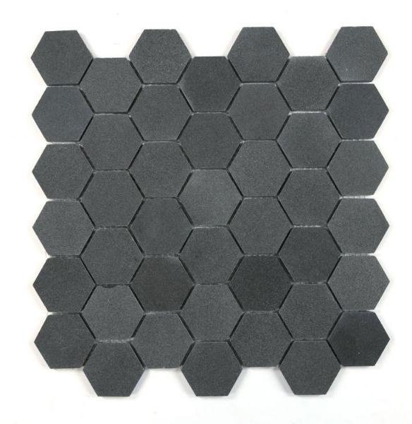 Picture of Elysium - 2 x 2 Hexagon Mosaic Basalt