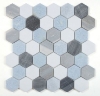 Picture of Elysium - 2 x 2 Hexagon Mosaic Deep Ocean