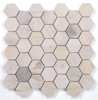Picture of Elysium - 2 x 2 Hexagon Mosaic Eura Polished