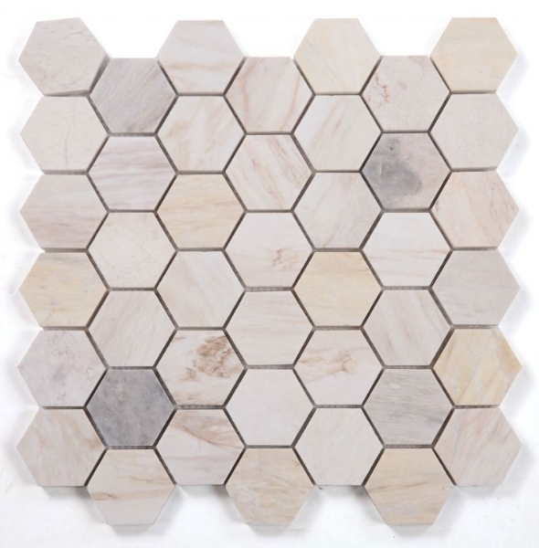 Picture of Elysium - 2 x 2 Hexagon Mosaic Eura Polished