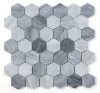 Picture of Elysium - 2 x 2 Hexagon Mosaic Mix Grey Honed