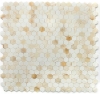 Picture of Elysium - 2 x 2 Hexagon Mosaic Onyx Ivory Honed