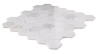 Picture of Elysium - 2 x 2 Hexagon Mosaic Snow White Polished