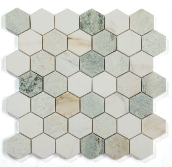 Picture of Elysium - 2 x 2 Hexagon Mosaic Spring