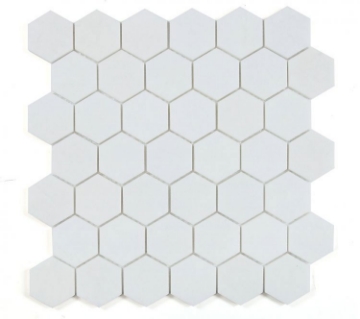 Picture of Elysium - 2 x 2 Hexagon Mosaic Thassos Polished