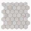 Picture of Elysium - 2 x 2 Hexagon Mosaic Wooden White Honed
