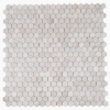 Picture of Elysium - 2 x 2 Hexagon Mosaic Wooden White Honed