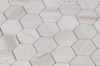 Picture of Elysium - 2 x 2 Hexagon Mosaic Wooden White Honed