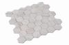 Picture of Elysium - 2 x 2 Hexagon Mosaic Wooden White Honed