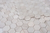 Picture of Elysium - 2 x 2 Hexagon Mosaic Wooden White Honed