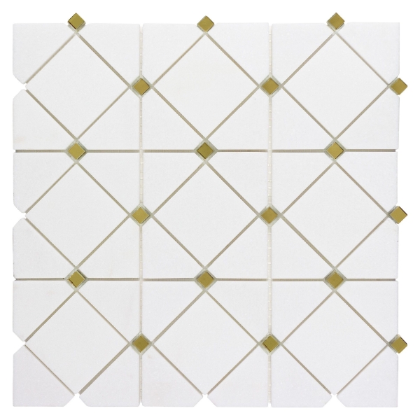 Picture of Anthology Tile - Dazzle Limelight Mosaic Limelight Gold