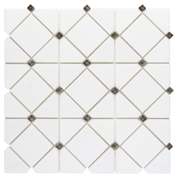 Picture of Anthology Tile - Dazzle Limelight Mosaic Limelight Silver