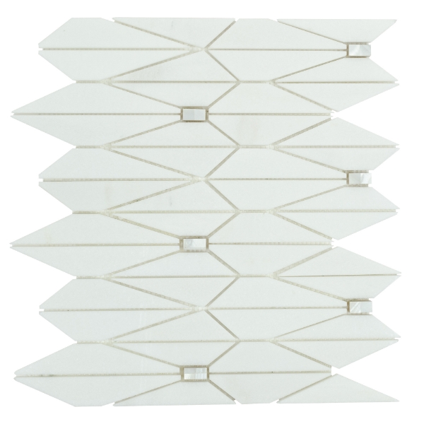 Picture of Anthology Tile - D-Lux Pearl Apex Mosaic Apex Pearl