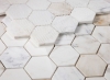 Picture of Elysium - 3 x 3 Hexagon Mosaic Calacatta Gold Polished