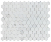 Picture of Elysium - 3 x 3 Hexagon Mosaic Calacatta White Honed