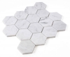 Picture of Elysium - 3 x 3 Hexagon Mosaic Carrara Honed