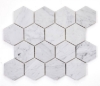 Picture of Elysium - 3 x 3 Hexagon Mosaic Carrara Polished